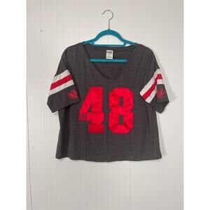 Victoria’s Secret PINK Wisconsin Badgers Oversized Shirt Women’s Small